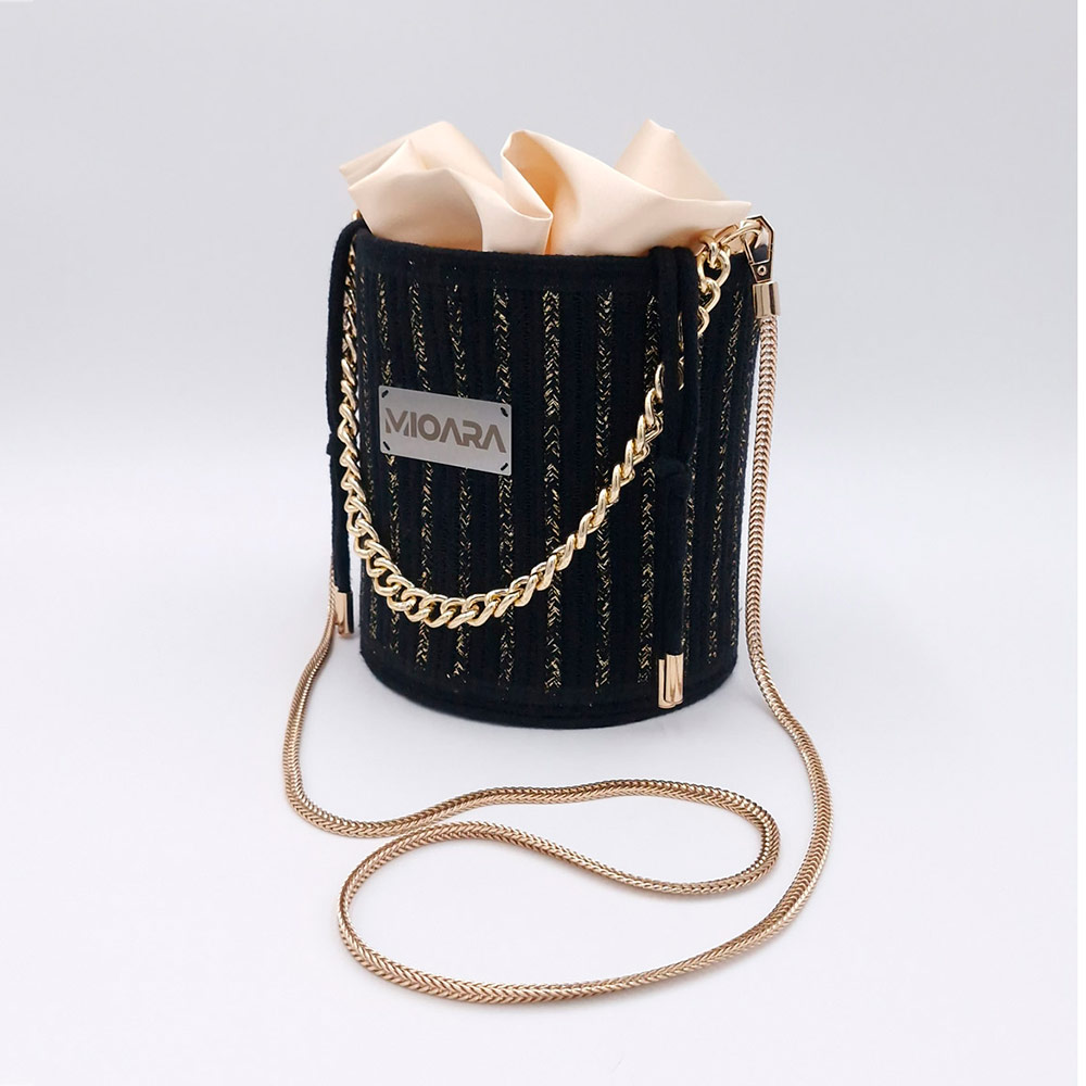Bolso Lydia - Negro y Dorado