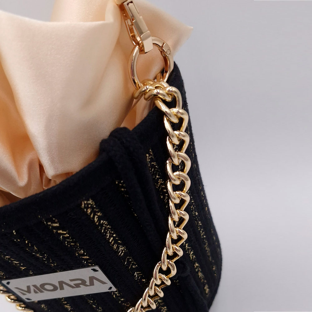 Bolso Lydia - Negro y Dorado - Imagen 3