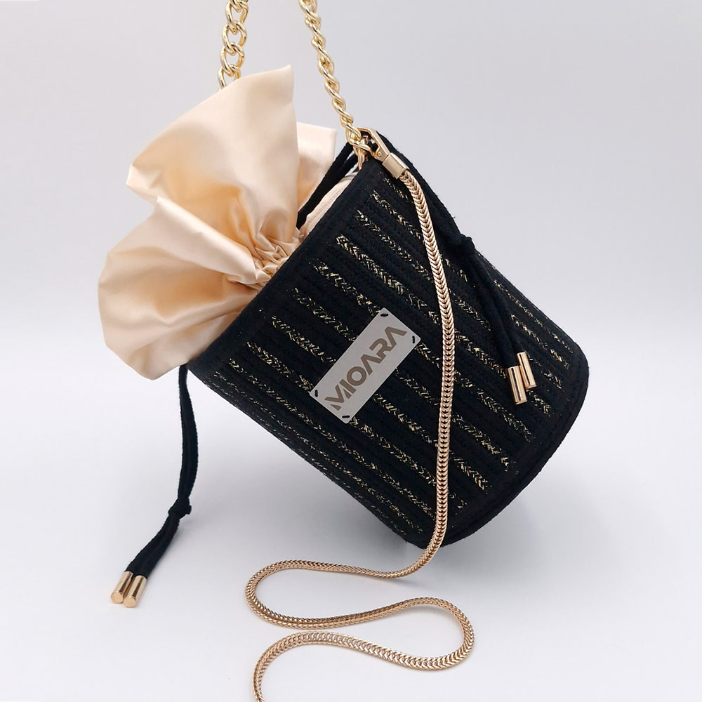 Bolso Lydia - Negro y Dorado - Imagen 6