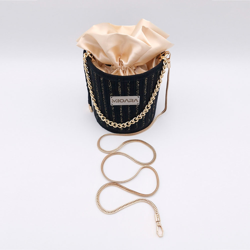 Bolso Lydia - Negro y Dorado - Imagen 7