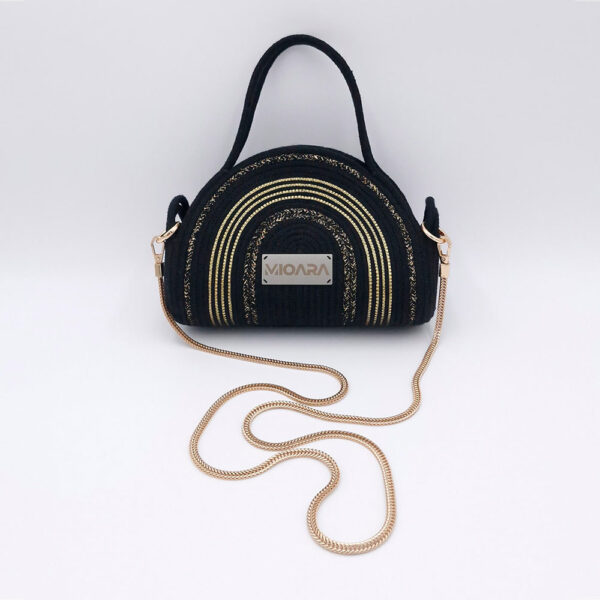 Bolso Africa -  Negro y Dorado