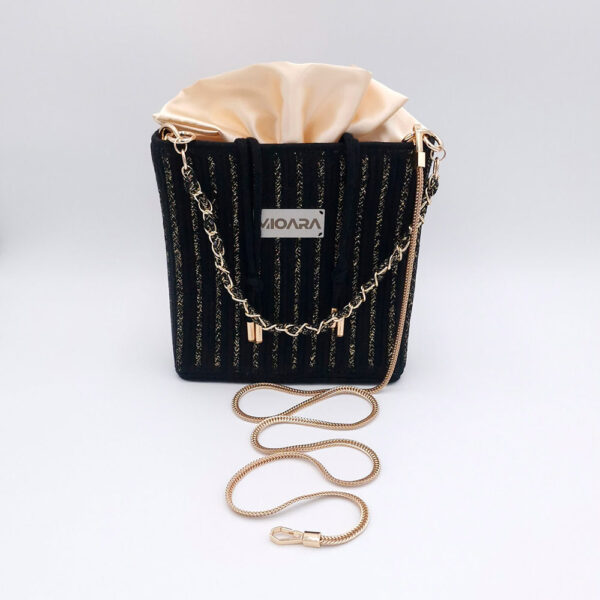 Bolso Marta - Negro y Dorado