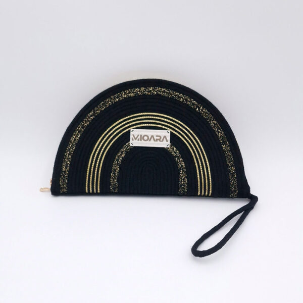 Bolso de mano Claudia - Negro y Dorado