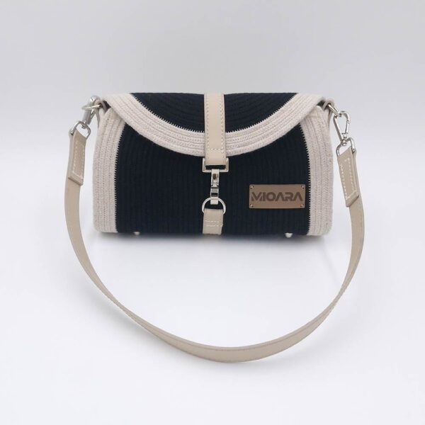 Bolso Carme Mini - Negro & Lino