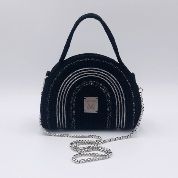 Bolso África - Negro & Plata