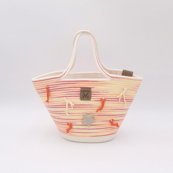 Capazo Andrea - Coral naranja